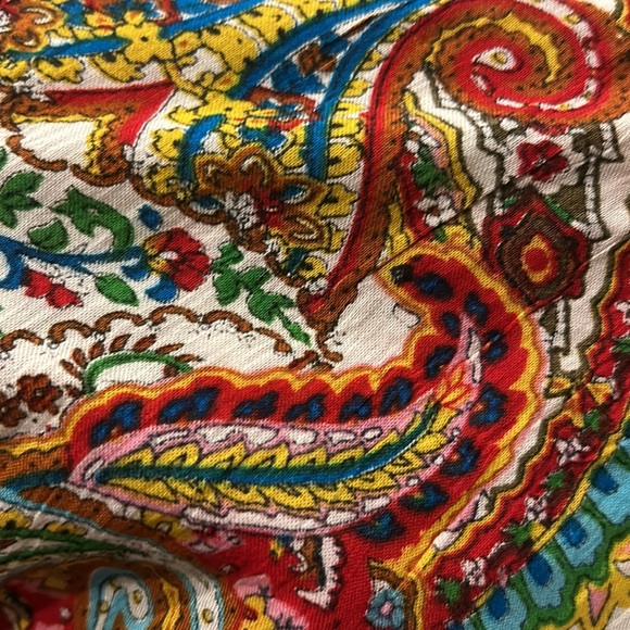 Bila boho ruffle flowy tassel tie sleeveless top XL - Picture 6 of 6